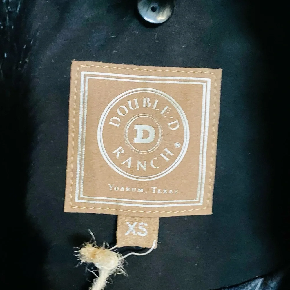 NEW! The Double D Ranch Full-Length Black Suede Hand-Embroidered Obregon Coat - Picture 15 of 17